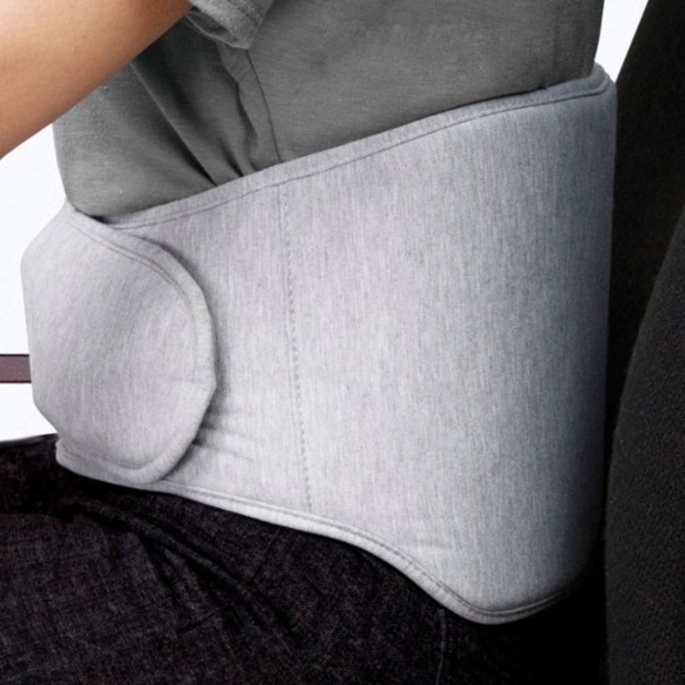 NWT Sharper Image Calming Heat Back Wrap, Massaging, Inflatable Lumbar Support